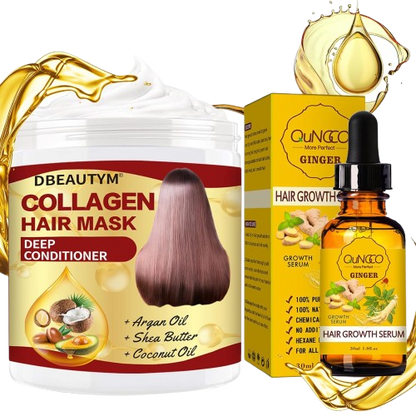 Collagen Hair Treatment Hair Mask & Hair Growth Serum